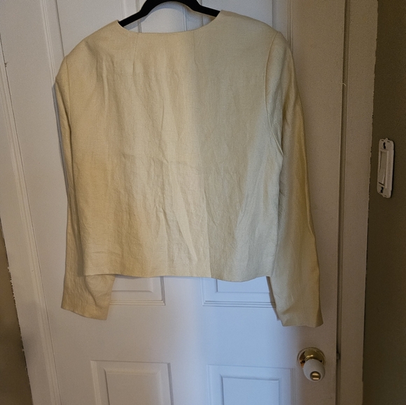 Linen jacket yellow - Picture 3 of 5